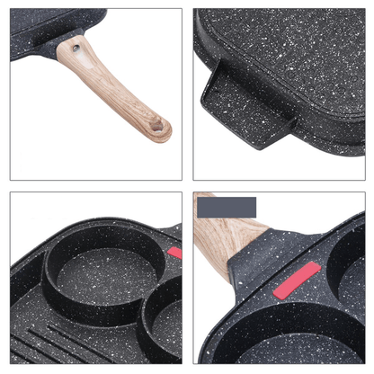 3-in-1 Antiaanbak Koekenpan