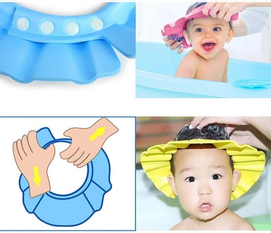 Adjustable baby shower hat