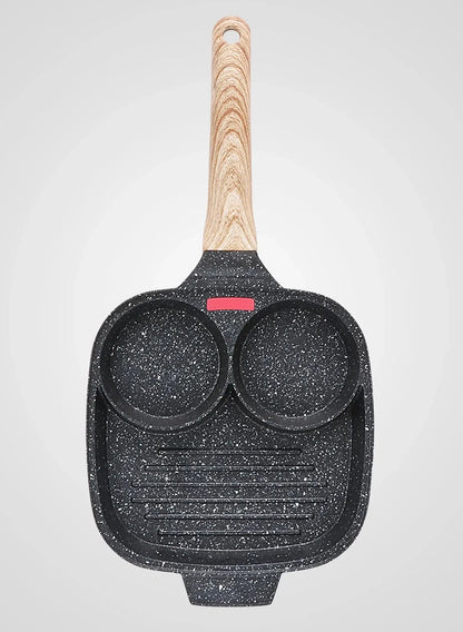 3-in-1 Antiaanbak Koekenpan