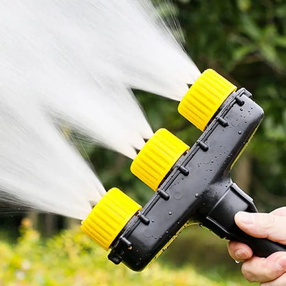 Adjustable multi-head garden sprinkler