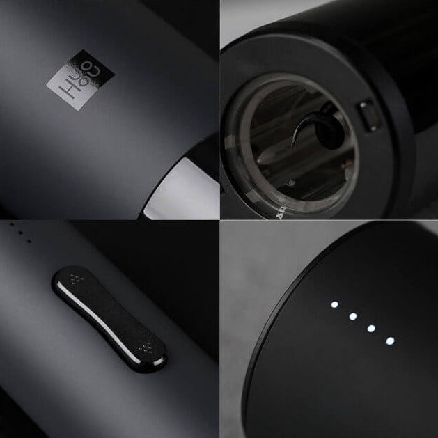 Automatic wine corkscrew set