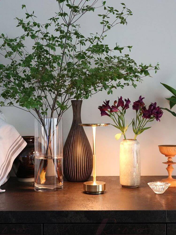 Aluminium Aanraakschakelaar Lamp