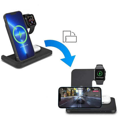 Drievoudige Draadloze Oplaadstandaard