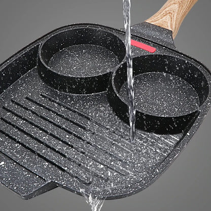 3-in-1 Antiaanbak Koekenpan