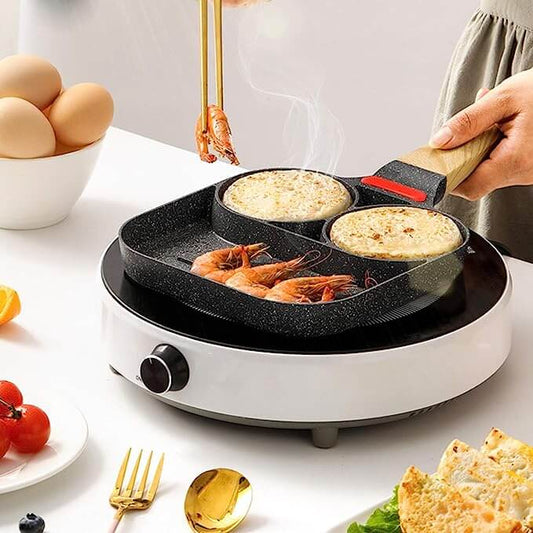 3-in-1 Antiaanbak Koekenpan