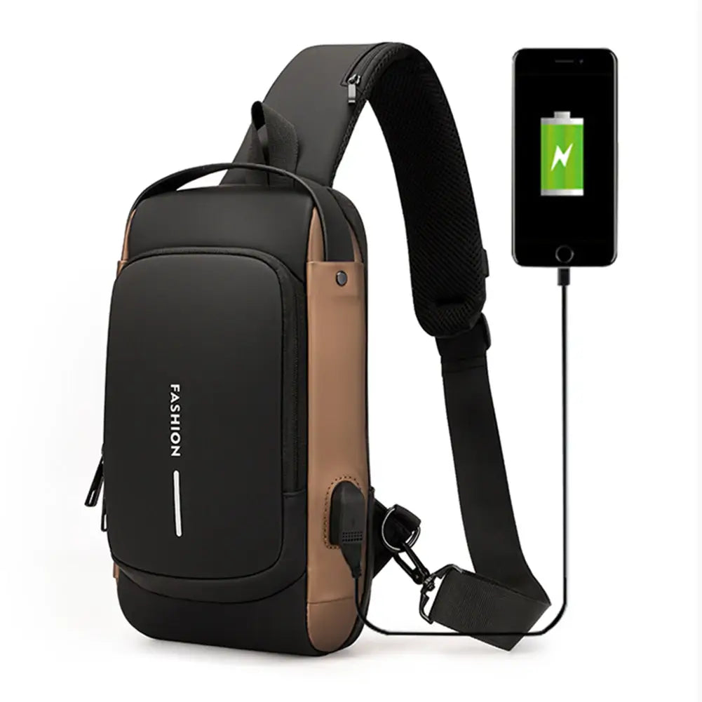 USB Charging Cross Body Bag