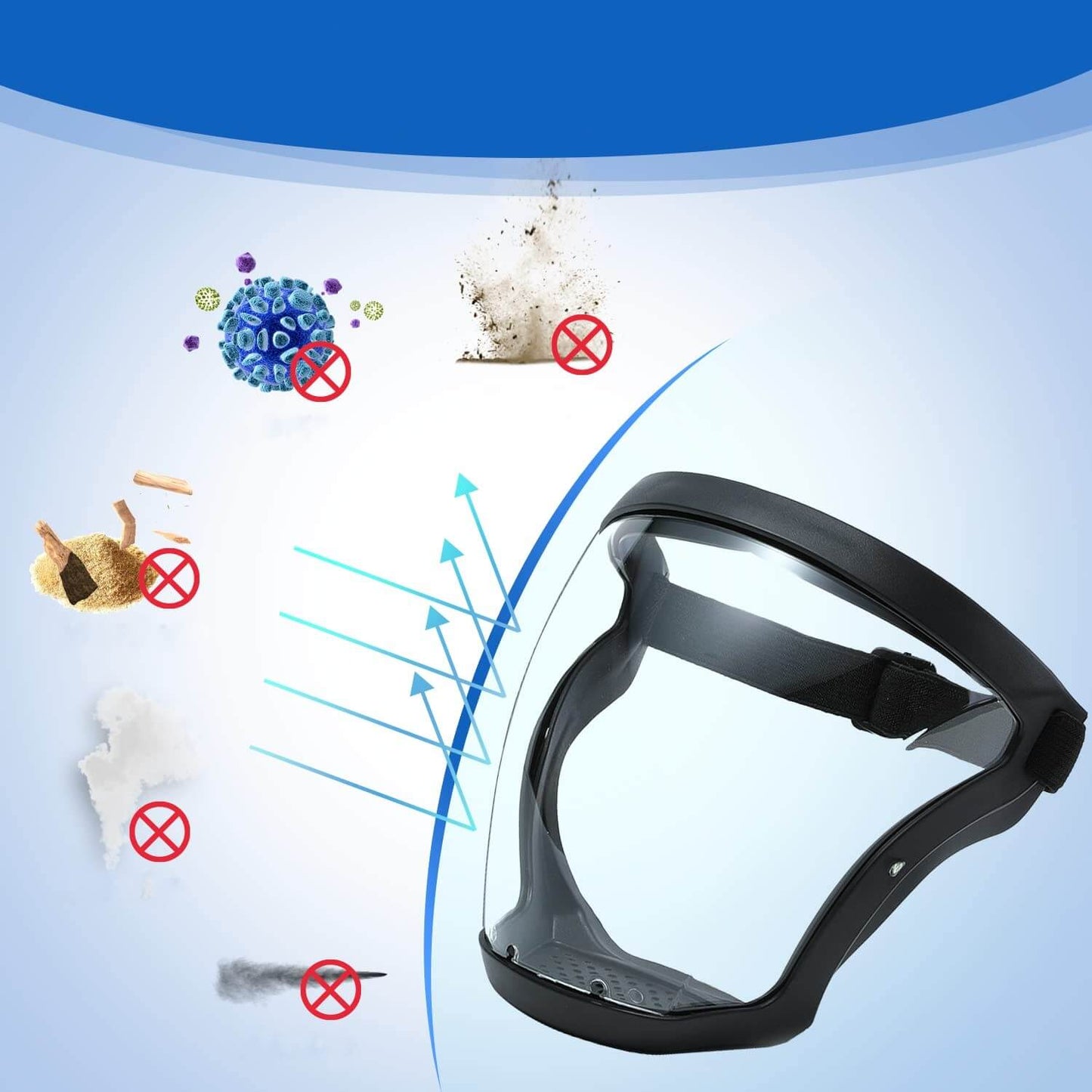 Anti-condensation Full Face Screen