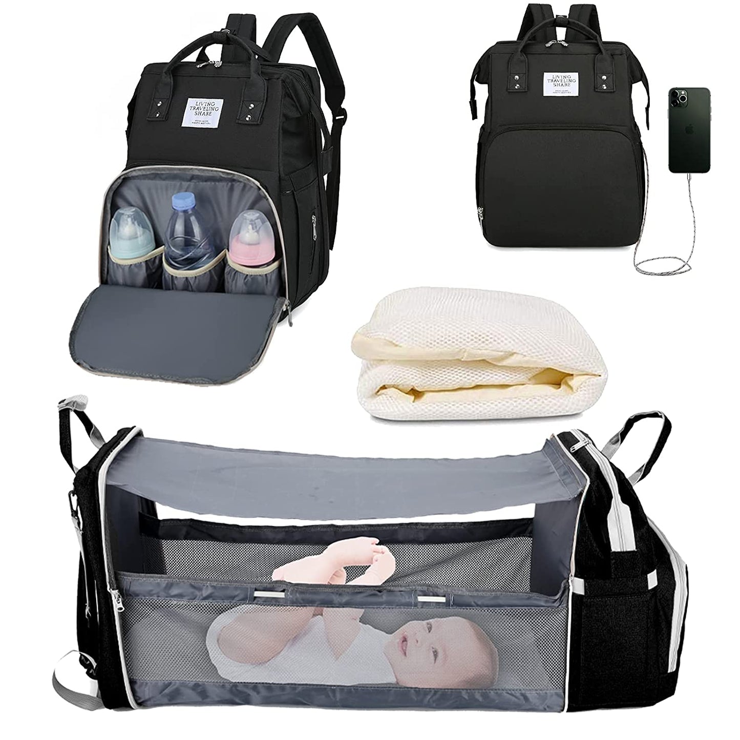 2-in-1 Baby Changing Bag