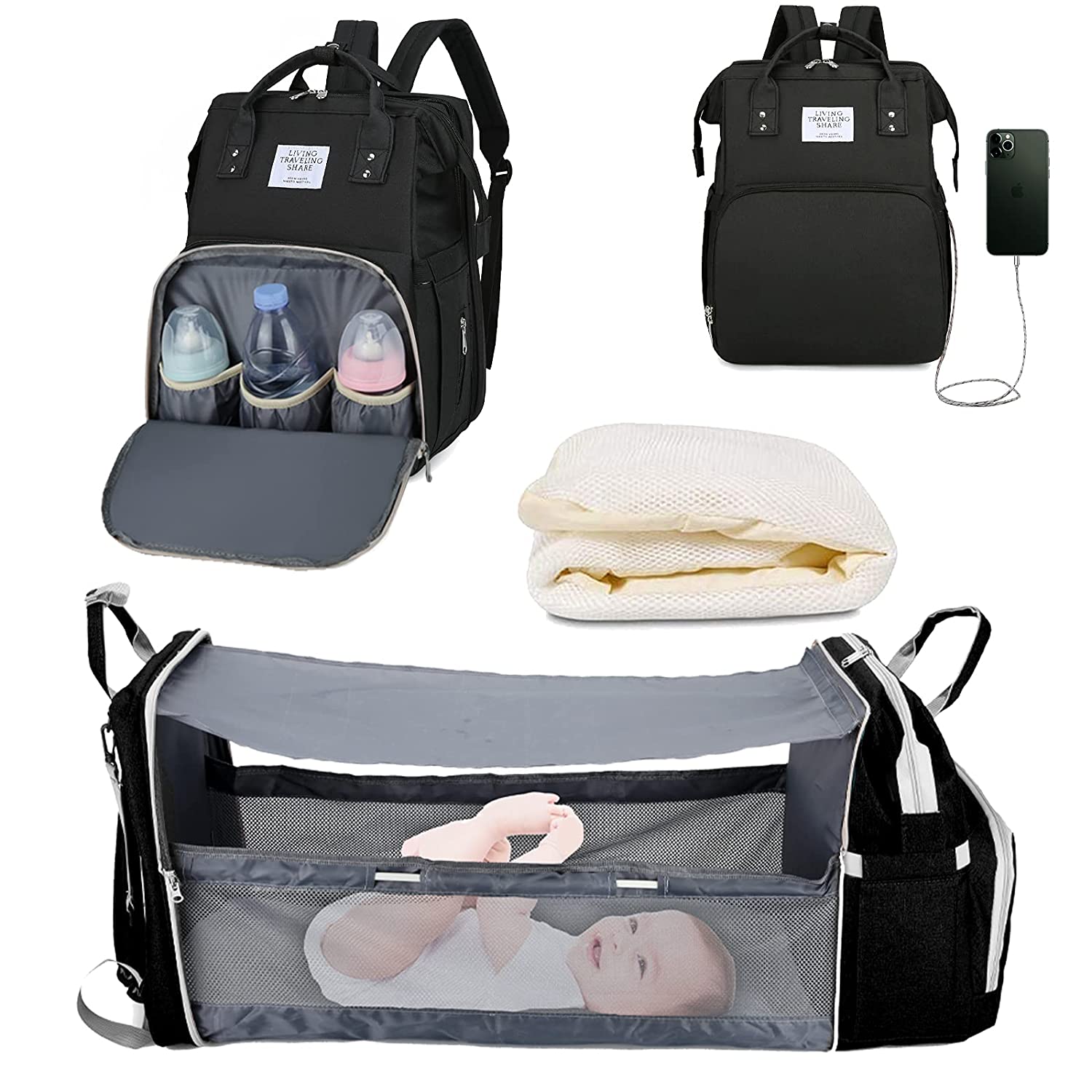 2-in-1 Baby Changing Bag
