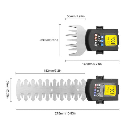 2-in-1 Cordless hedge trimmer