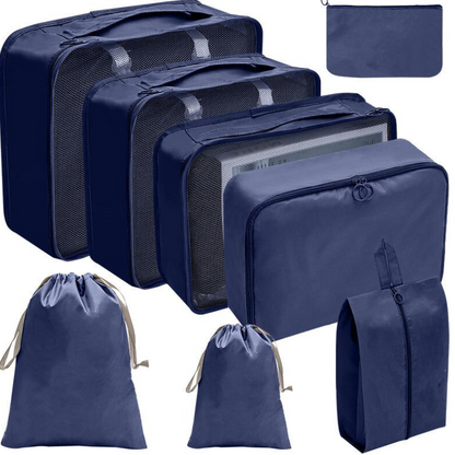 8-piece travel organiser set