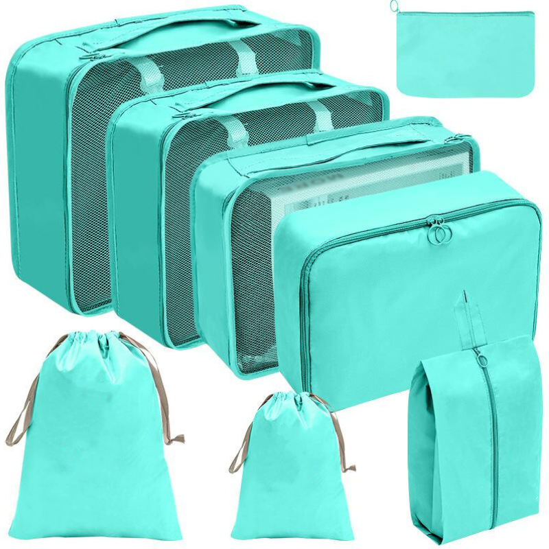 8-piece travel organiser set