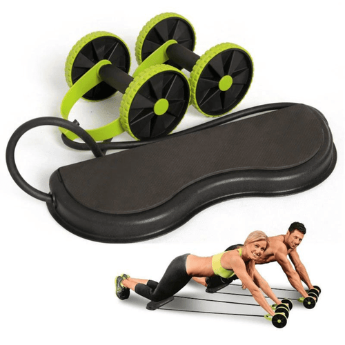 Double Wheel Abdominal Muscle Trainer