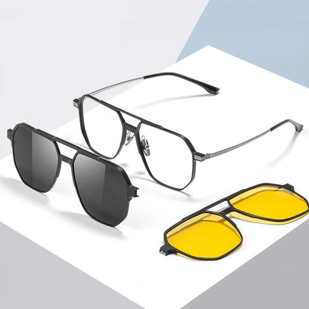 3-in-1 Magnetic Polarised Sunglasses