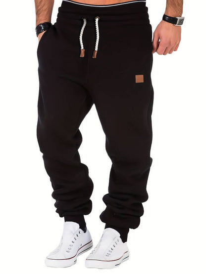 Men's Casual Trousers Loose Fit Cotton With Drawstring Drawstring
