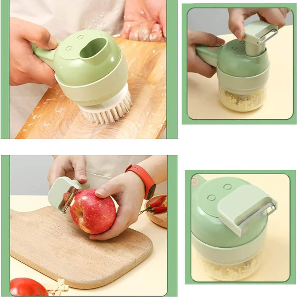 4-in-1 electric kitchen slicer set