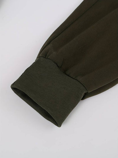 Men's Casual Trousers Loose Fit Cotton With Drawstring Drawstring