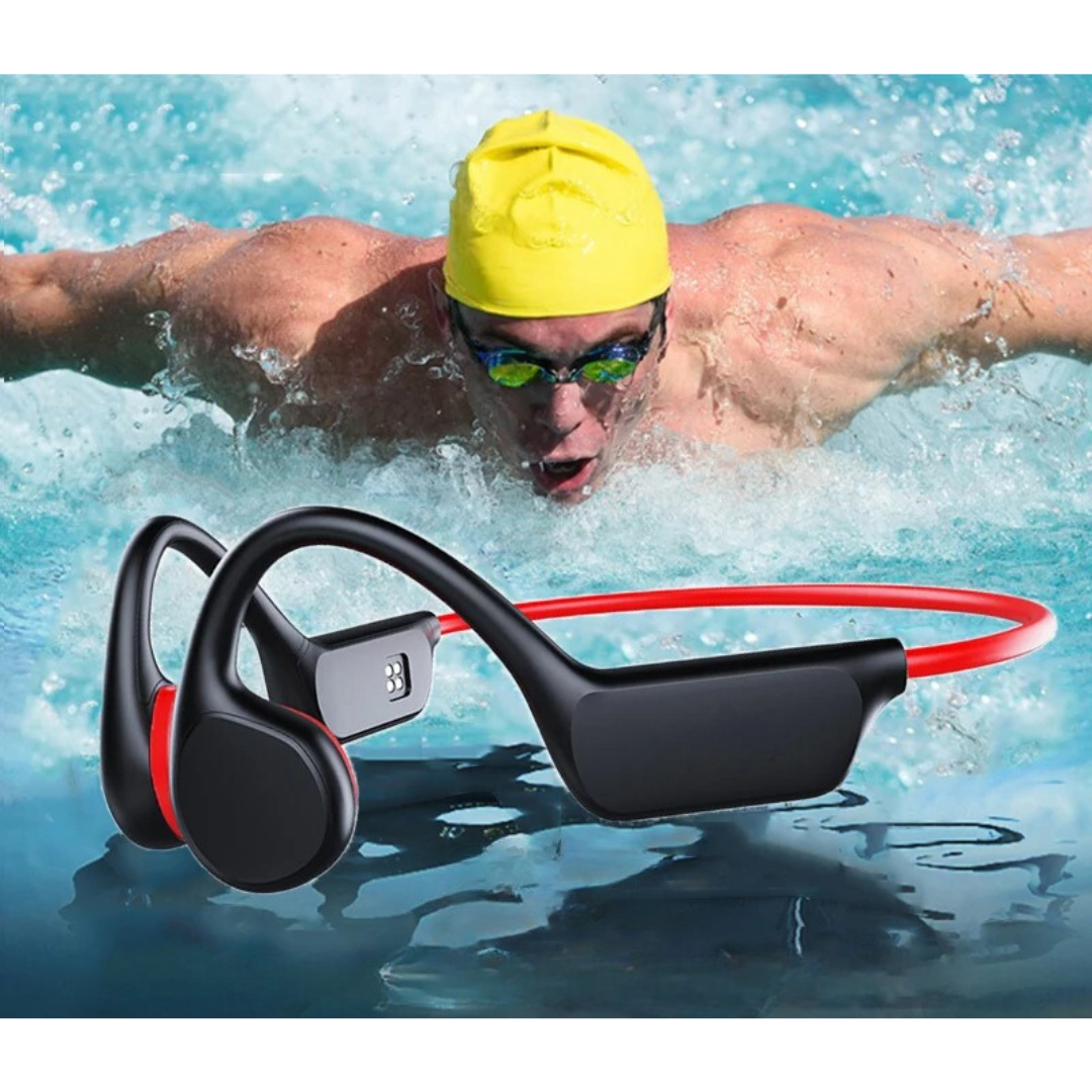5.3 Wireless Bone Conduction headset for swimming - ipx8 waterproof and noice reduction