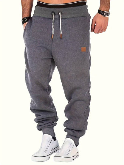 Men's Casual Trousers Loose Fit Cotton With Drawstring Drawstring