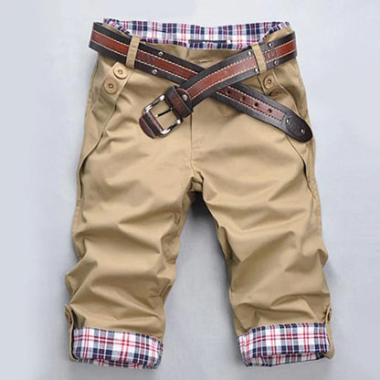Men's Shorts Cargo Style Cotton With Practical Pockets