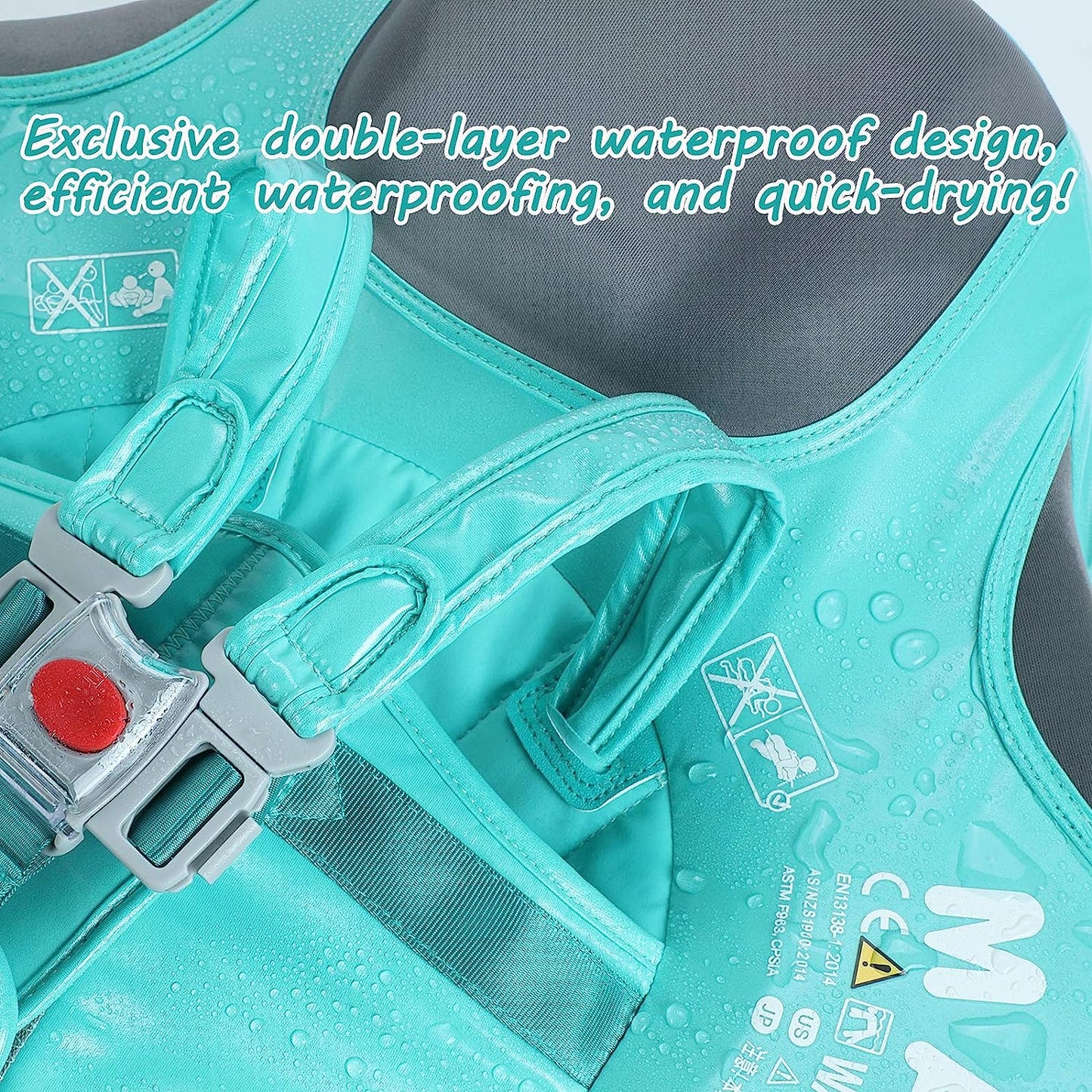 Baby Swimming Trainer 360° Protection Adjustable Safe Plastic for 3-24 Months