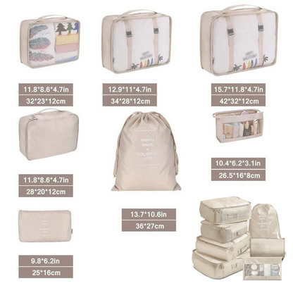 7-Piece Travel Organiser