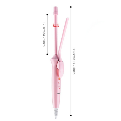 9mm Professional hair curling tongs