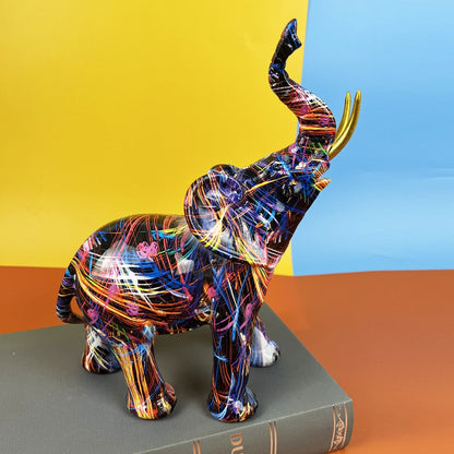 Abstract Statue Elephant Handmade Decoration