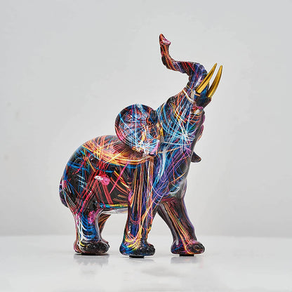 Abstract Statue Elephant Handmade Decoration