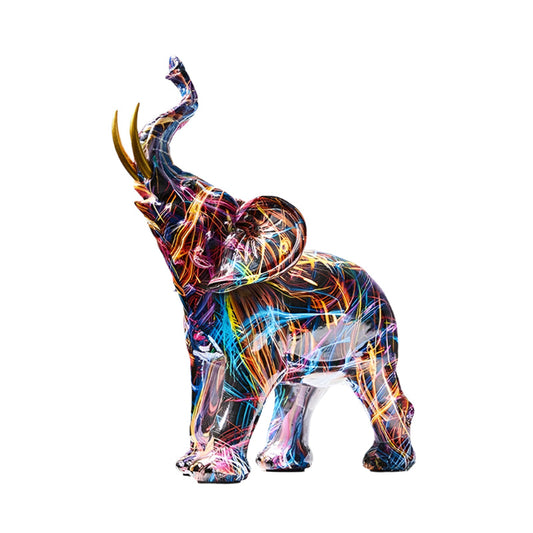 Abstract Statue Elephant Handmade Decoration