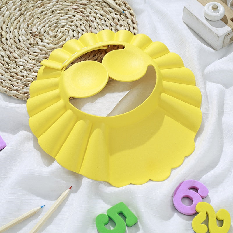 Adjustable baby shower hat