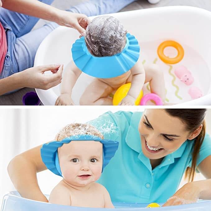 Adjustable baby shower hat