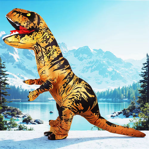 Adult Inflatable Dinosaur Costume Cartoon Mascot Style 0