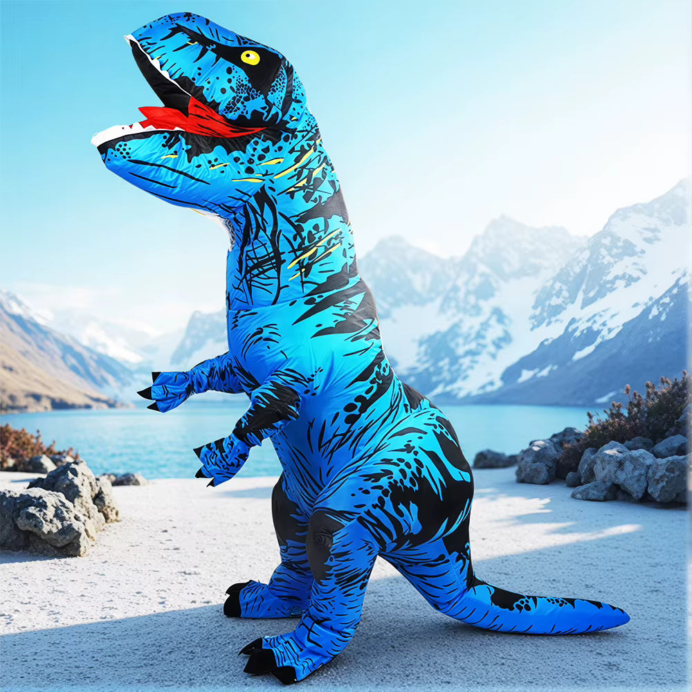 Adult Inflatable Dinosaur Costume Cartoon Mascot Style 2