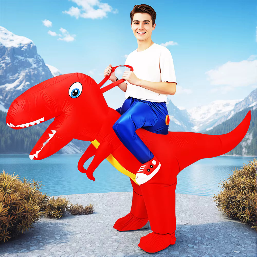 Adult Inflatable Dinosaur Costume Cartoon Mascot Style 8