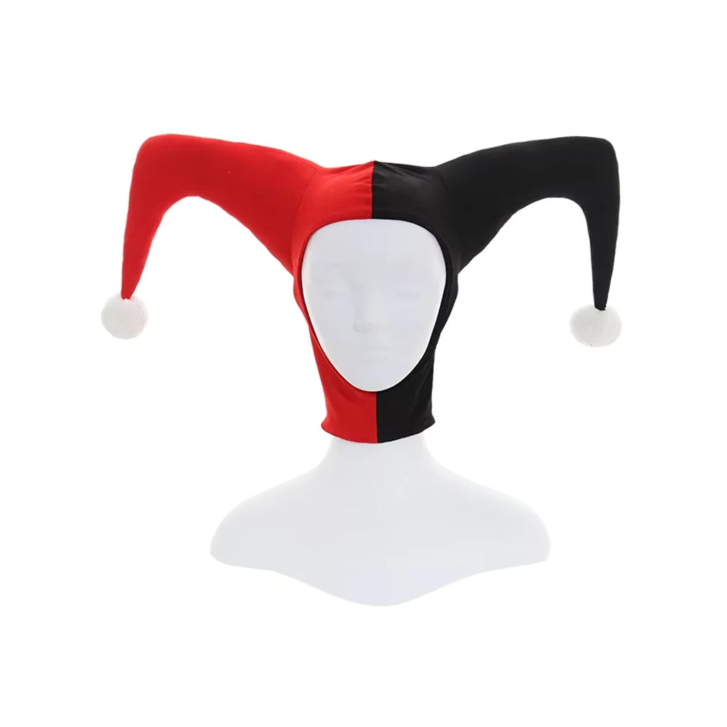 Adult Jester Hat Cosplay Black and Red Costume Accessory 2