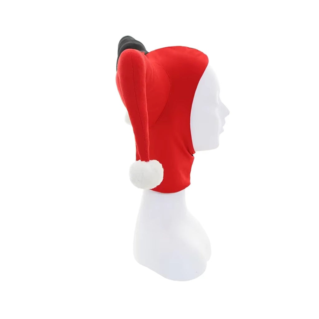 Adult Jester Hat Cosplay Black and Red Costume Accessory 4