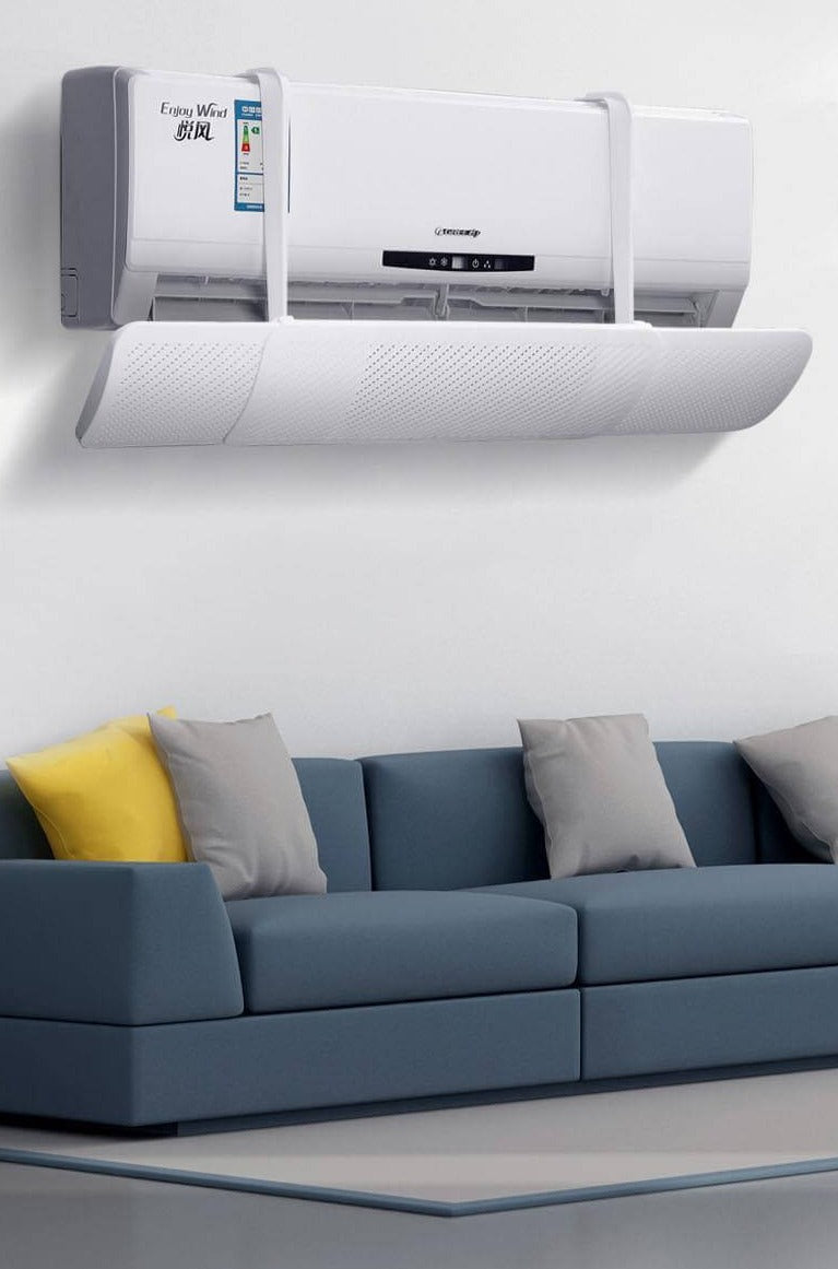 Air conditioning deflector plate