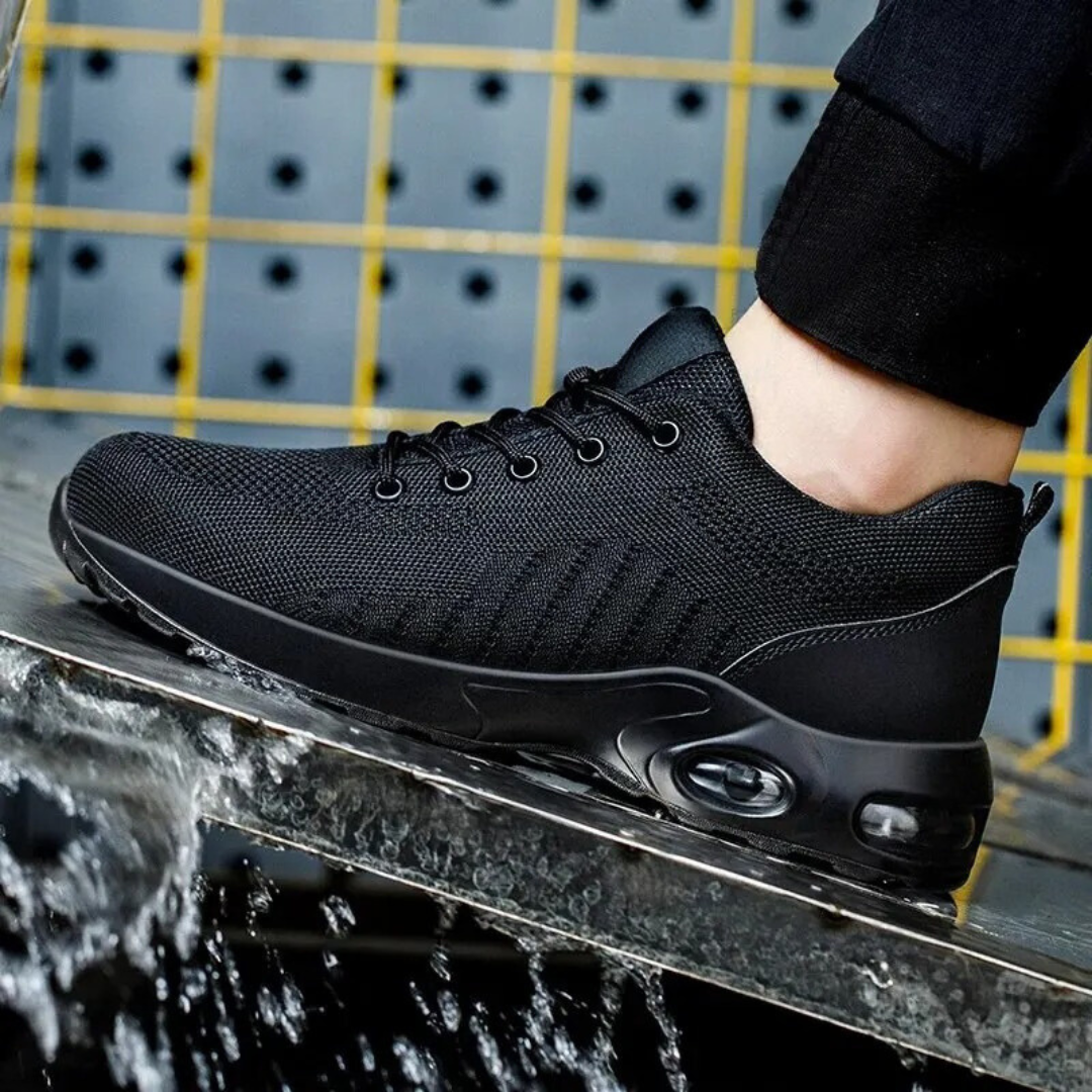 Air cushion safety shoes for men