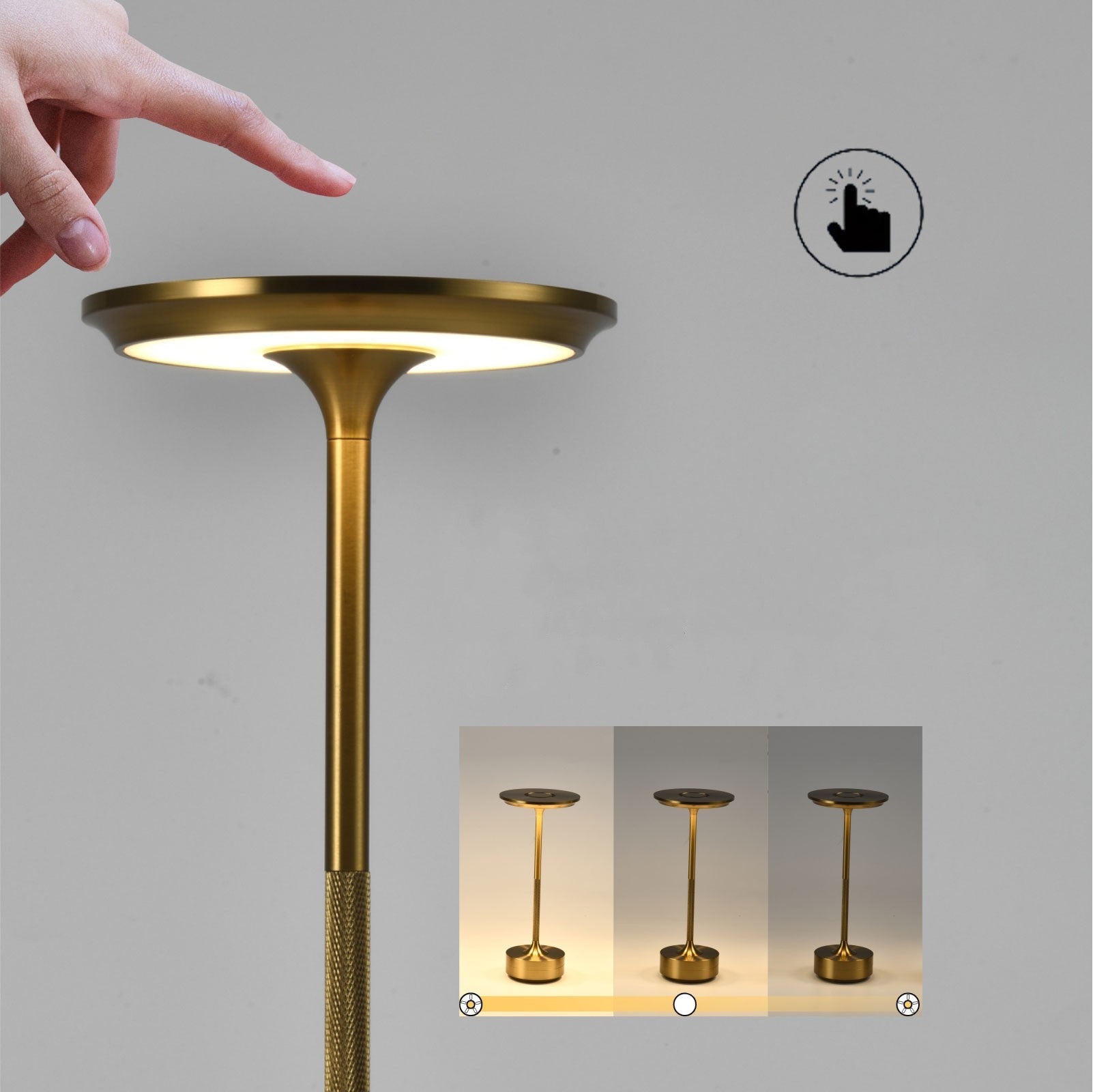 Aluminium Touch Switch Lamp