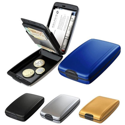 Aluminium secure card holder