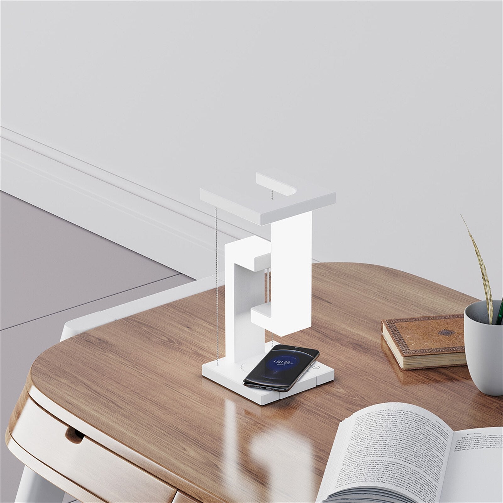 Anti-gravity desk lamp