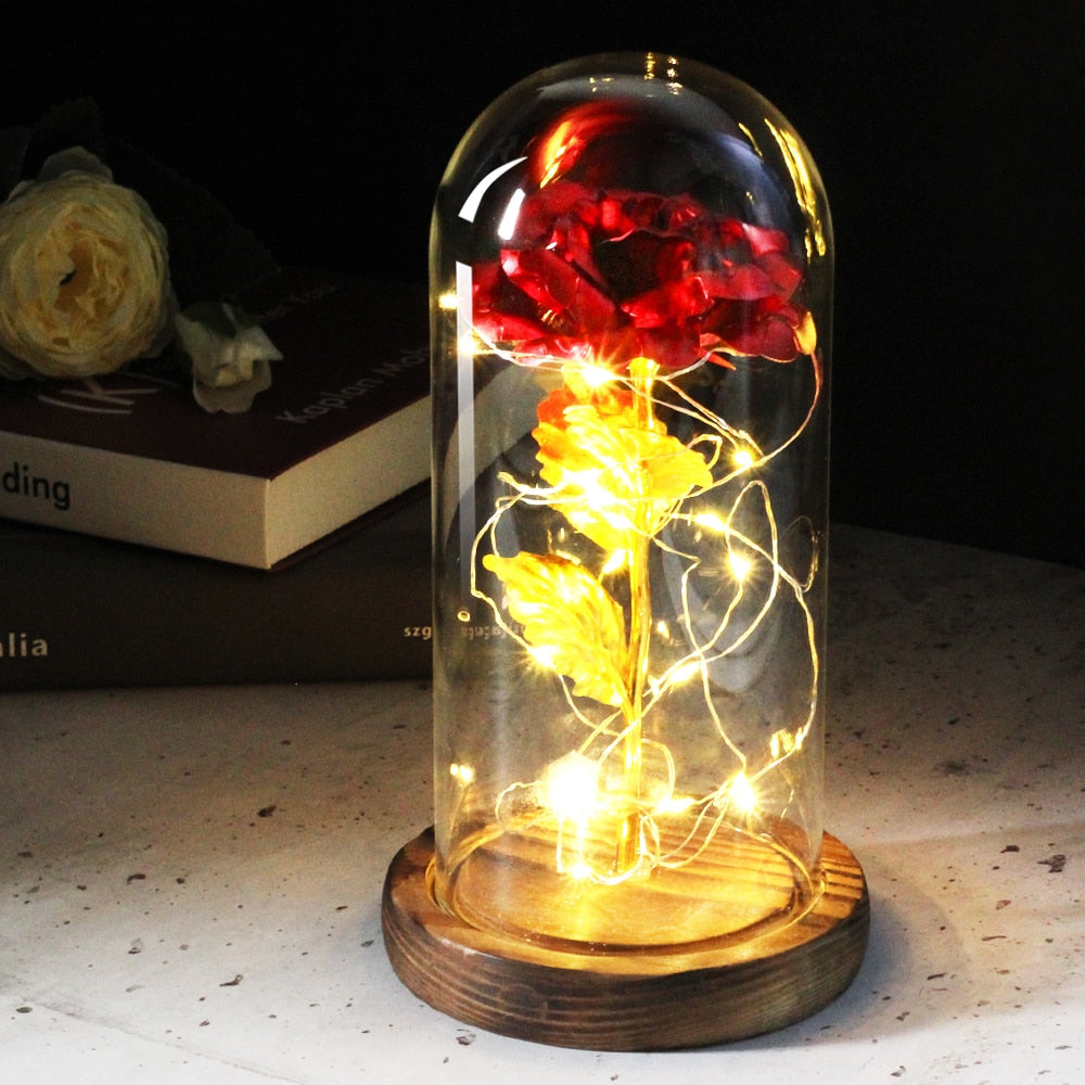 Artificial Everlasting Rose Led Light