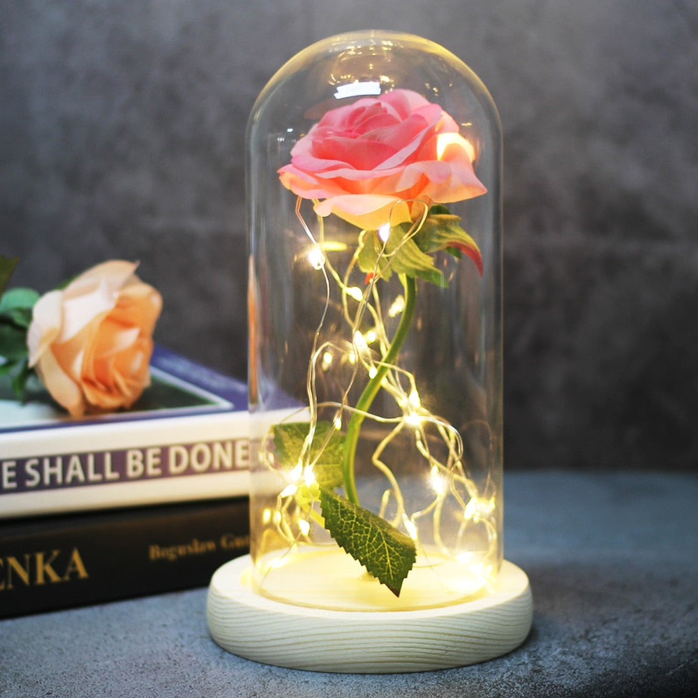 Artificial Everlasting Rose Led Light