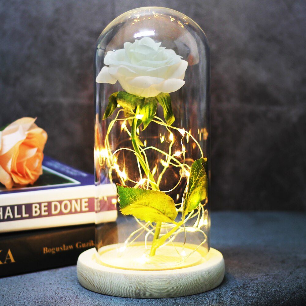 Artificial Everlasting Rose Led Light