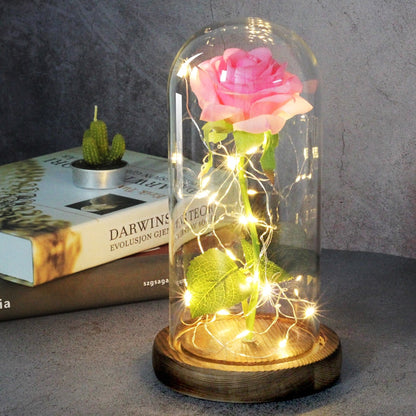 Artificial Everlasting Rose Led Light