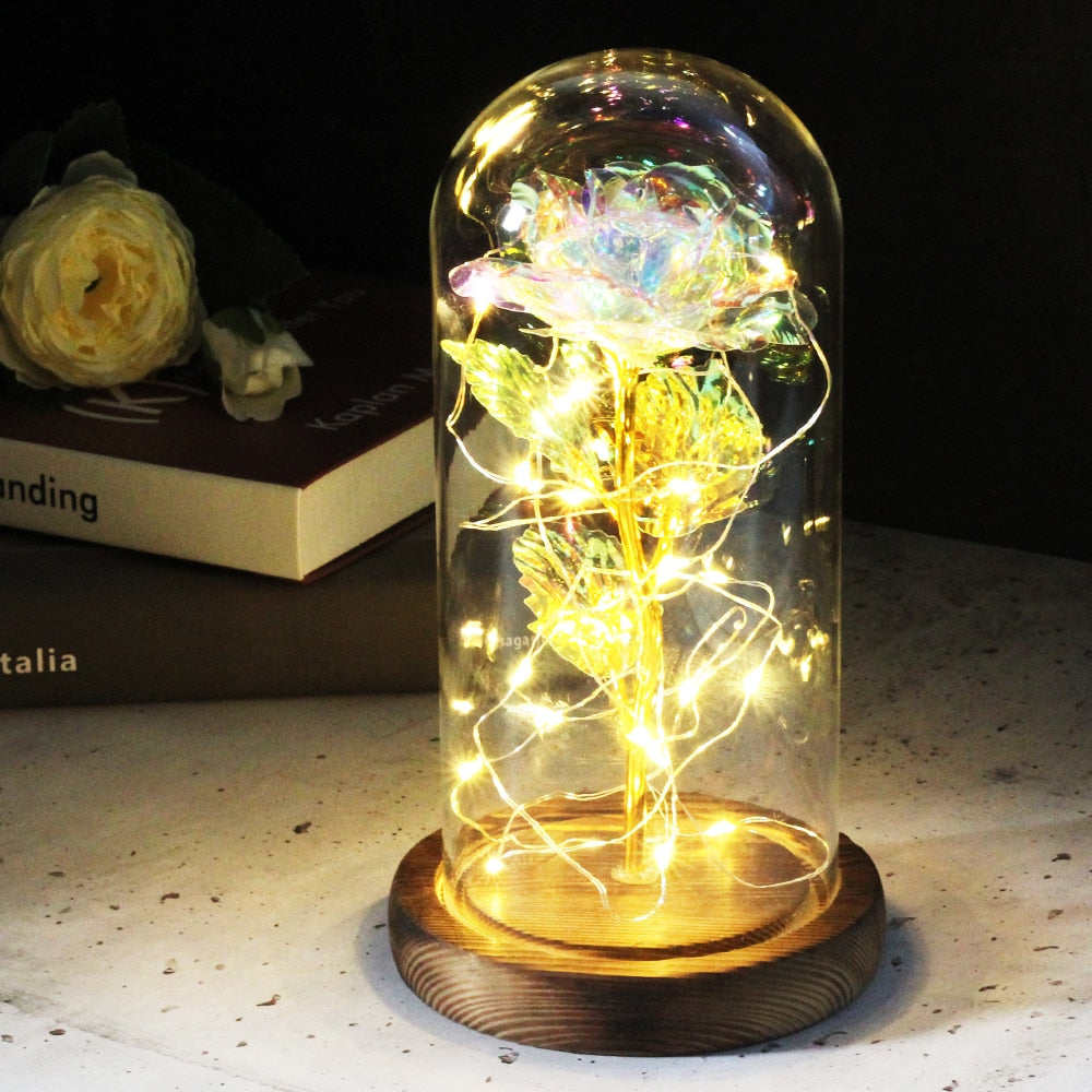 Artificial Everlasting Rose Led Light