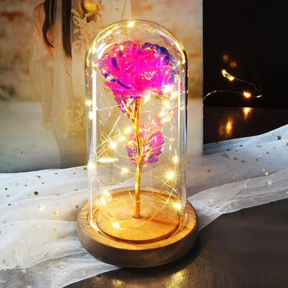 Artificial Everlasting Rose Led Light