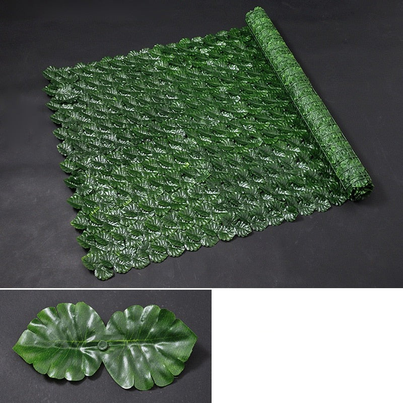 Artificial Plant Leaves Fence