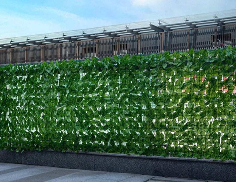 Artificial Plant Leaves Fence